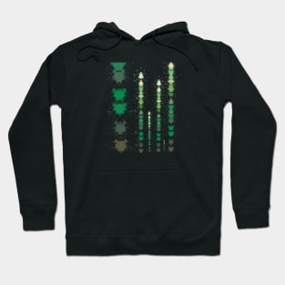 Abstract cactus Hoodie